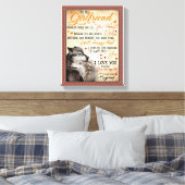 Girlfriend-Geschenke | Brief an meine Freundin Leinwanddruck (Insitu (Schlafzimmer))