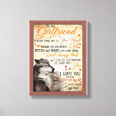 Girlfriend-Geschenke | Brief an meine Freundin Leinwanddruck (Vorderseite)