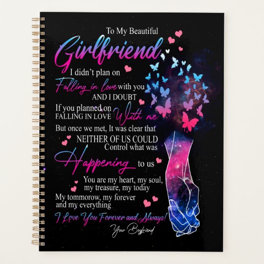 Girlfriend-Geschenke | Brief an meine Freundin Planer (Vorderseite)