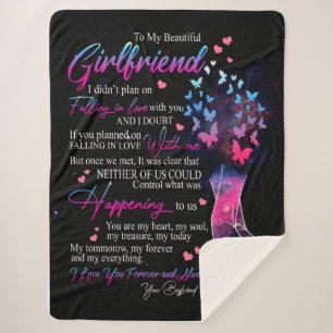 Girlfriend-Geschenke Brief an meine Freundin Sherpadecke