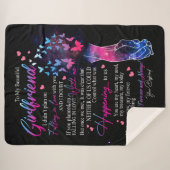 Girlfriend-Geschenke | Brief an meine Freundin Sherpadecke (Vorderseite (Horizontal))