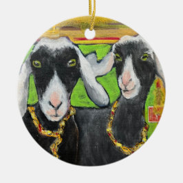Girlfriend Goat Liebe Keramik Keramik Ornament