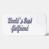 Girlfriend gray script Case-Mate iPhone hülle (Rückseite (Horizontal))