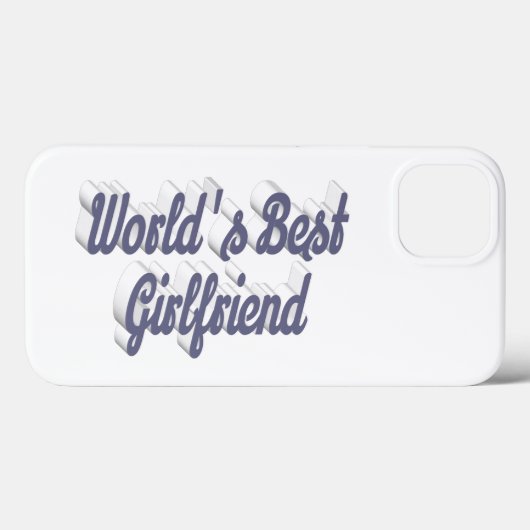 Girlfriend gray script Case-Mate iPhone hülle (Rückseite (Horizontal))