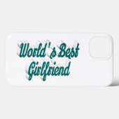Girlfriend green script Case-Mate iPhone hülle (Rückseite (Horizontal))