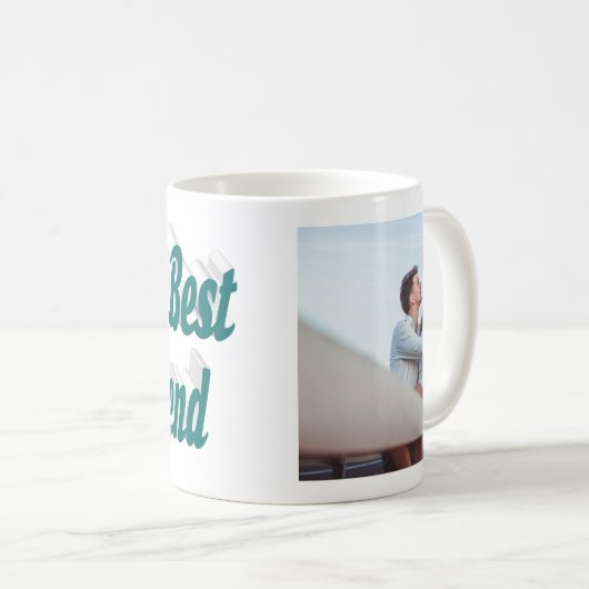 Girlfriend-grüne Typografie Kaffeetasse (VorderseiteRechts)