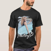 Girlfriend Grunge Heart Simple Modern Cooles Foto T-Shirt (Vorderseite)