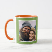 Girlfriend Liebe You Fotos Modern Green C111 White Tasse (Links)