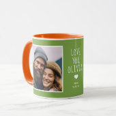 Girlfriend Liebe You Fotos Modern Green C111 White Tasse (Vorderseite Links)