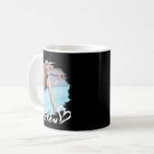 Girlfriend Nge Heart Simple Modern Cool Photo  Kaffeetasse (Vorderseite Links)