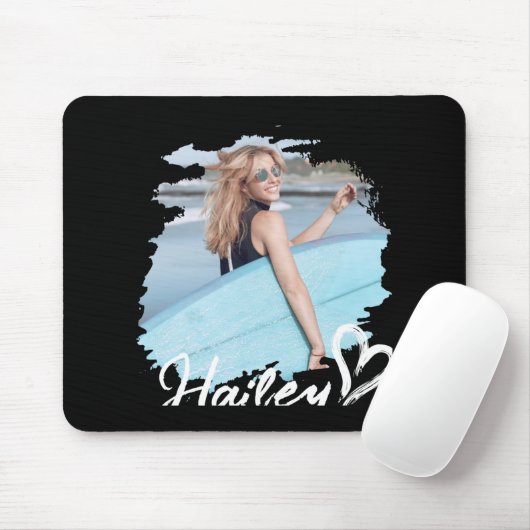 Girlfriend Nge Heart Simple Modern Cool Photo Mousepad (Mit Mouse)