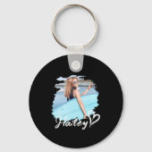 Girlfriend Nge Heart Simple Modern Cool Photo  Schlüsselanhänger (Vorderseite)