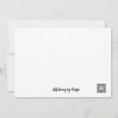 Girlfriend Note Card Dankeskarte (Rückseite)