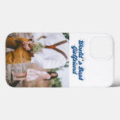 Girlfriend photo sea blue script Case-Mate iPhone hülle (Rückseite (Horizontal))
