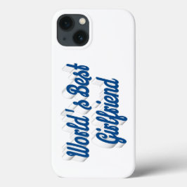 Girlfriend sea blue script Case-Mate iPhone hülle
