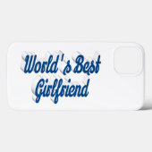 Girlfriend sea blue script Case-Mate iPhone hülle (Rückseite (Horizontal))