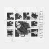 Girlfriend Together Forever Foto Collage Fleecedecke (Vorderseite (Horizontal))