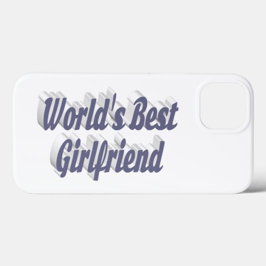 Girlfriend with gray typography Case-Mate iPhone hülle (Rückseite (Horizontal))