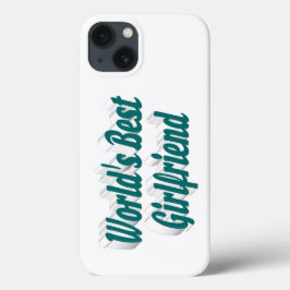Girlfriend with green typography Case-Mate iPhone hülle