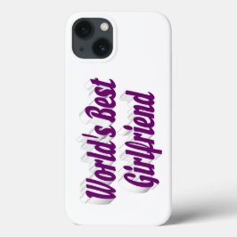 Girlfriend with purple typography Case-Mate iPhone hülle