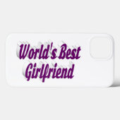 Girlfriend with purple typography Case-Mate iPhone hülle (Rückseite (Horizontal))