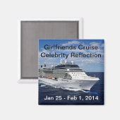 Girlfriends Cruise Magnet (Vorderseite/Rückseite)