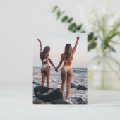 Girlfriends Foto Postkarte (Stehend Vorderseite)
