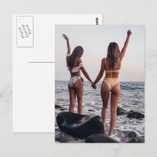 Girlfriends Foto Postkarte (Vorne/Hinten)
