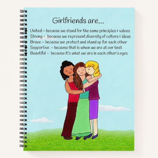 Girlfriends Notebook Notizblock (Vorderseite)