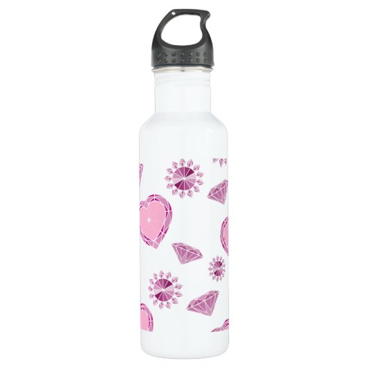Girlie Bling Trinkflasche (Vorderseite)