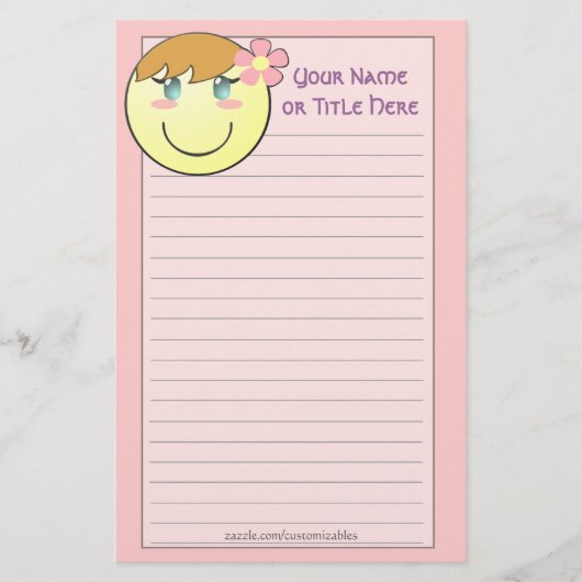 Girlie Briefpapier (Vorderseite)