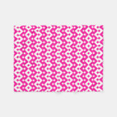 Girlie Candy Pink und White Fleece Blanket (Vorderseite (Horizontal))