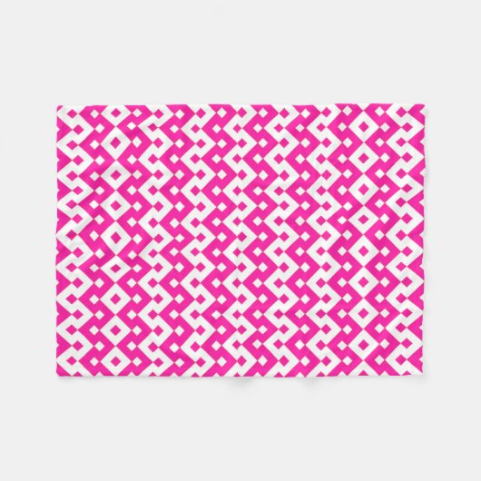 Girlie Candy Pink und White Fleece Blanket (Vorderseite (Horizontal))