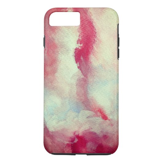 Girlie Einzigartig Rosa Art Apple iPhone 7 Plus, s Case-Mate iPhone Hülle (Rückseite)