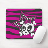 Girlie Emo Skull Mousepad (Mit Mouse)