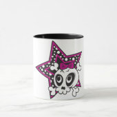 Girlie Emo Skull Tasse (Zentrum)