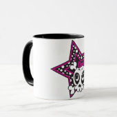 Girlie Emo Skull Tasse (Vorderseite Links)