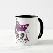 Girlie Emo Skull Tasse (VorderseiteRechts)