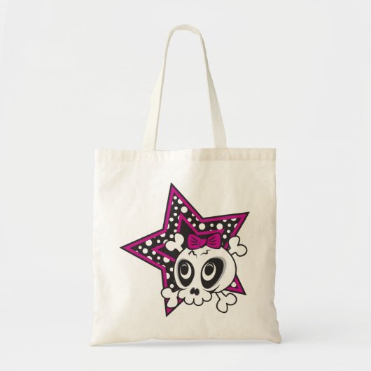 Girlie Emo Skull Tragetasche (Vorne)