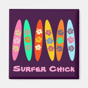 Girlie Flows Surfboards Magnet