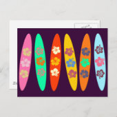 Girlie Flows Surfboards Postkarte (Vorne/Hinten)