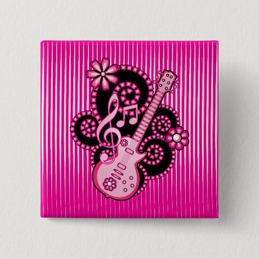 Girlie Guitar Button (Vorderseite)