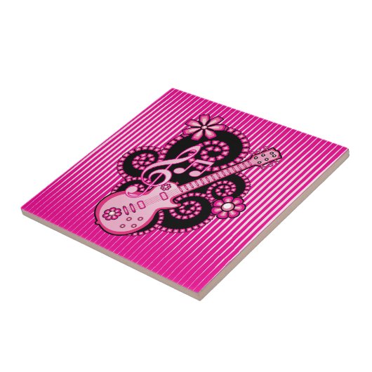 Girlie Guitar Fliese (Seite)