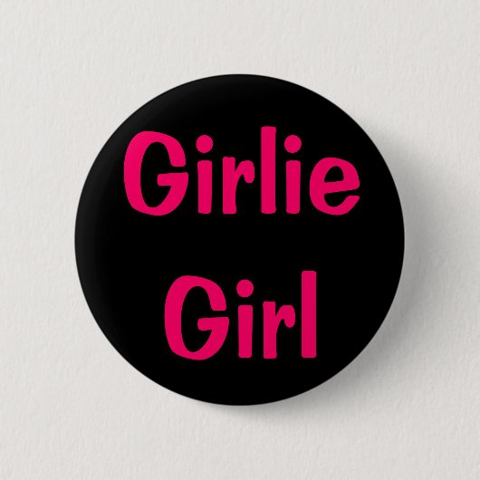 Girlie Mädchen Button (Vorderseite)