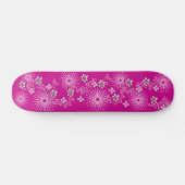 Girlie Pink Blume Skateboard (Horizontal)