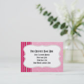 Girlie Pink Gemis Beads Hübsch Fashion Business Ca Visitenkarte (Stehend Vorderseite)