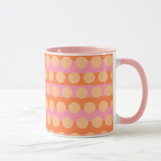 Girlie Pink Orange Yellow Combo Tasse (Rechts)