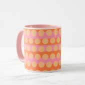 Girlie Pink Orange Yellow Combo Tasse (Vorderseite Links)