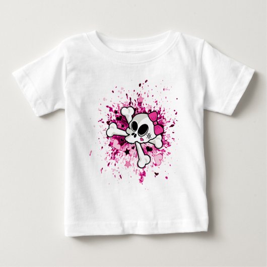 Girlie Skull Baby T-shirt (Vorderseite)