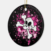 Girlie Skull Keramikornament (Links)